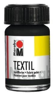 MARABU Textilfarbe schwarz 1716 39 073 15ml