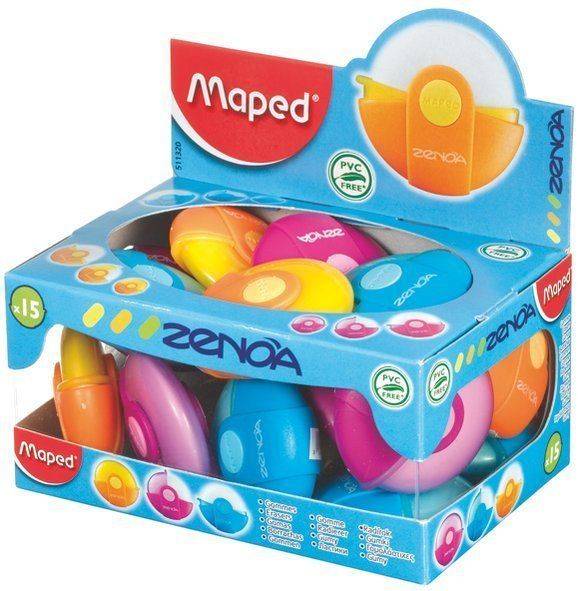 MAPED Radierer Zenoa mit Hülle sortiert 511320