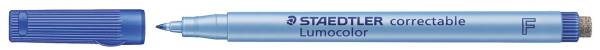 STAEDTLER Folienstift Lumocolor 0.6mm blau 305 F-3 correctable
