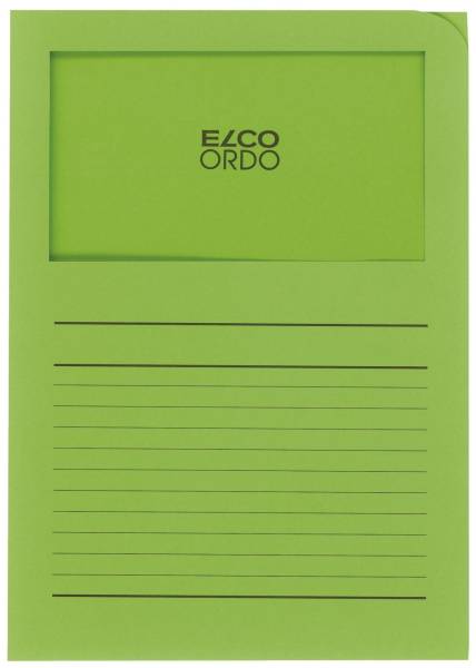 ELCO Sichtmappe Ordo A4 120g 100ST int.grün 29489.62 Classico Papier