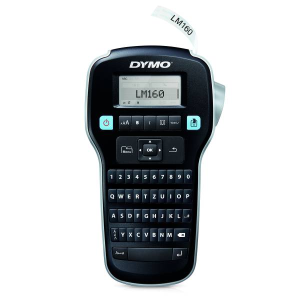 DYMO Beschriftungsgerät LM160 schwarz/silber 2174611 QWERTZ-Tastatur