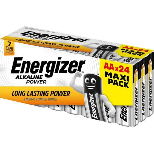ENERGIZER Batterie Mignon AA 24 Stück weiß/gelb E303271600 Alkaline Power