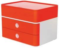HAN Schubladenbox 2 Laden+Box weiß/rot 1100-17 Allison