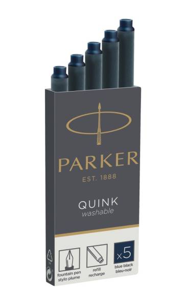 PARKER Tintenpatrone 5ST schwarz/blau S0116250 1950385
