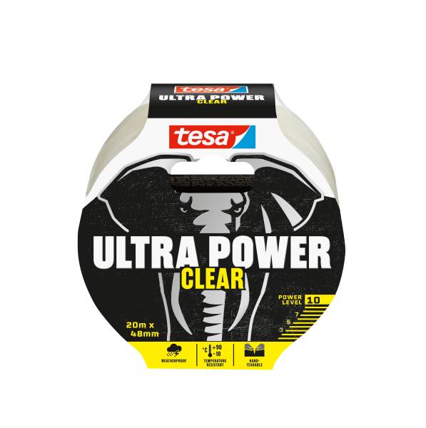 TESA Gewebeband Ultra Power Clear transparent 56497-00000-00 48mm x20m