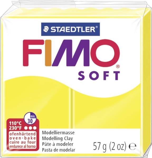 STAEDTLER Modelliermasse Fimo limone 8020-10 Soft 57g