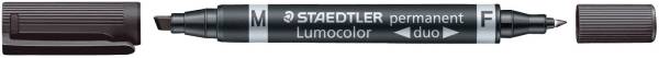 STAEDTLER Folienstift Duo perm. schwarz 348 B-9 Lumocolor