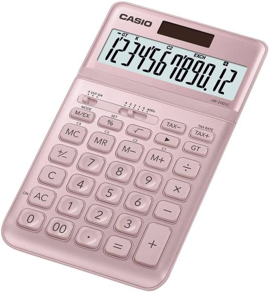 CASIO Tischrechner 12-stellig pink JW-200SC-PK