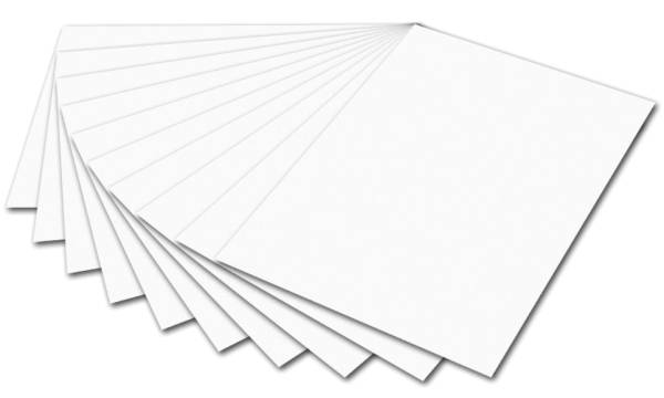 FOLIA Tonpapier 50x70cm weiß 6700 E 130g