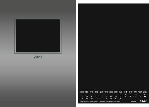 ALPHA Bastelkalender 2024 silber 103883 21x22cm