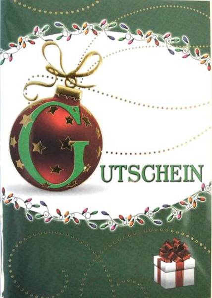 Weihnachtsgutscheinkarte 3-R102 Bild