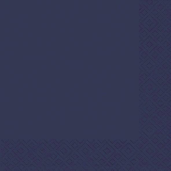 BRAUN+COMPANY Serviette 33x33cm 20ST dunkelblau 1012-0010