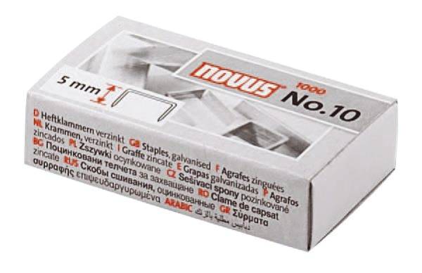 NOVUS Heftklammern Nr.10 verzinkt 1000ST NV040-0003