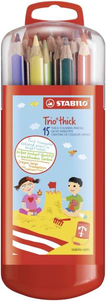 STABILO Farbstiftetui Trio dick 15 St. 203/11-15 203/1-15