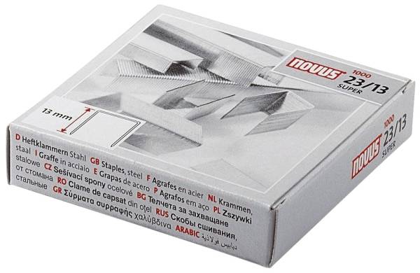 NOVUS Heftklammern 23/13 verzinkt 1000ST NV042-0533