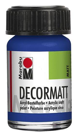 MARABU Decormatt Acryl ultramarin 1401 39 055 15ml Glas