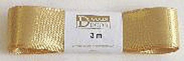 GOLDINA Doppelsatinband 25mmx3m gold 1172025151503