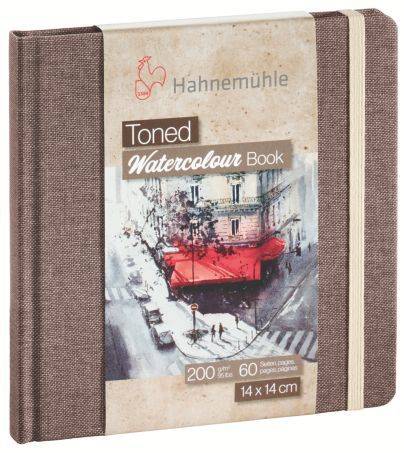 HAHNEMÜHLE Toned Watercolour Book 200 g/m² beige 10625182 14x14cm 30 Blatt