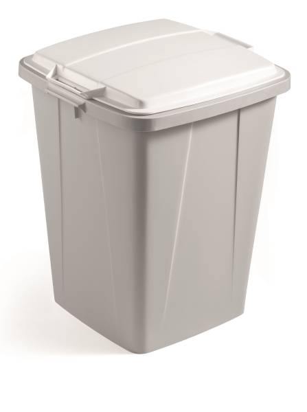DURABLE Papierkorb 90L PP+Deckel grau VEH2013020 Durabin