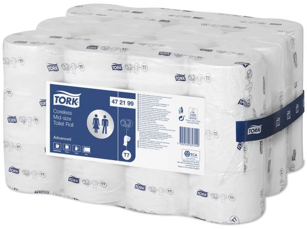 TORK Toilettpapier 2-lag. 36RL weiß 472199 System T7 Advanced