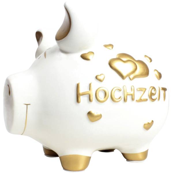 KCG Spardose Schwein mittel weiß 100900/10027149 Hochzeit