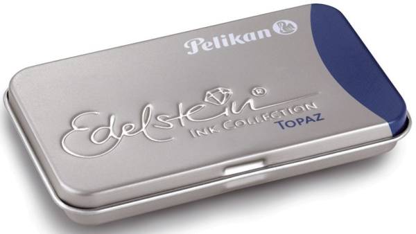 PELIKAN Tintenpatrone Edelstein Topaz(Türkis-Bla 339655 6St i.Blech-Et