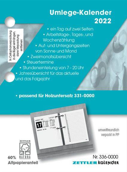 ZETTLER Ersatzumlegeblock 8x10,8cm 1T 2S 660060/336-0000 384Bl