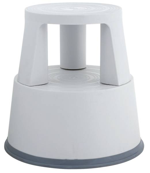 Q-CONNECT Rollhocker Kunststoff l.grau KF01003