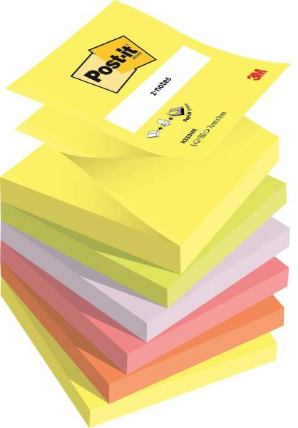 POST-IT Haftnotizblock Z-Notes Neon-Regenbogen R330-NR
