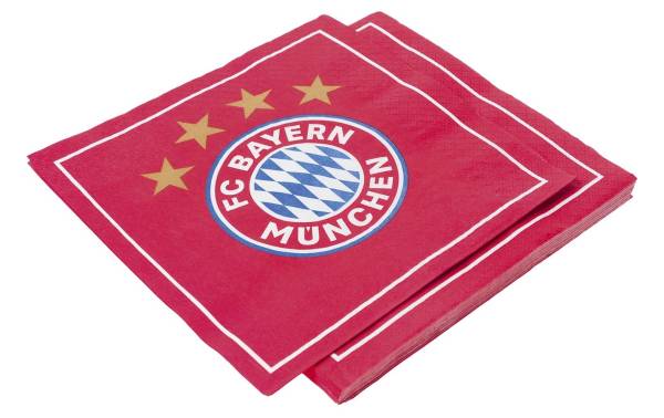 FC Bayern Servietten 33x33cm rot 25637