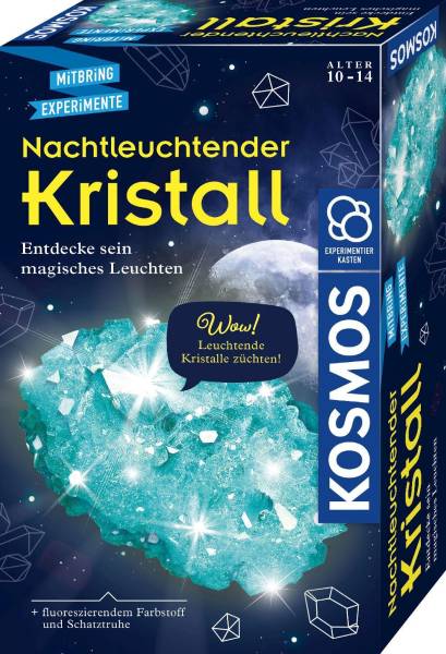 KOSMOS Mitbringspiel Nachtleuchtender Kristall 658007 Experiment