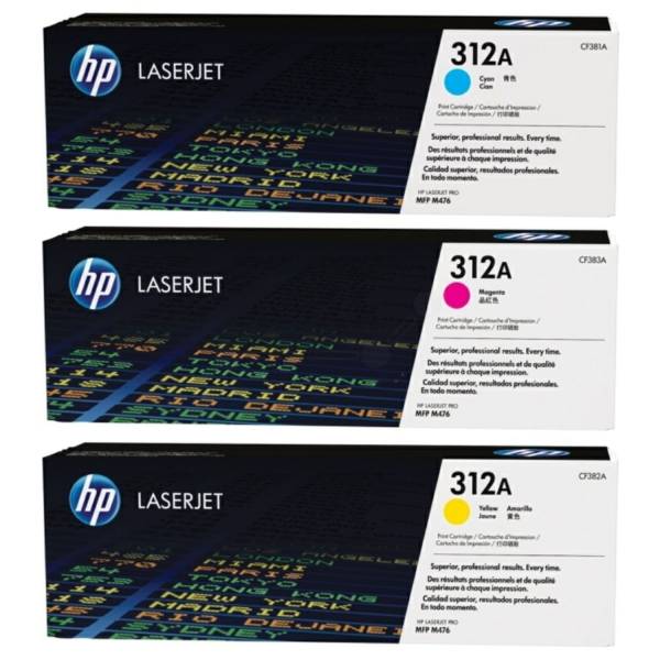 HP Lasertoner Nr.312A c,m,y CF440AM 3ST