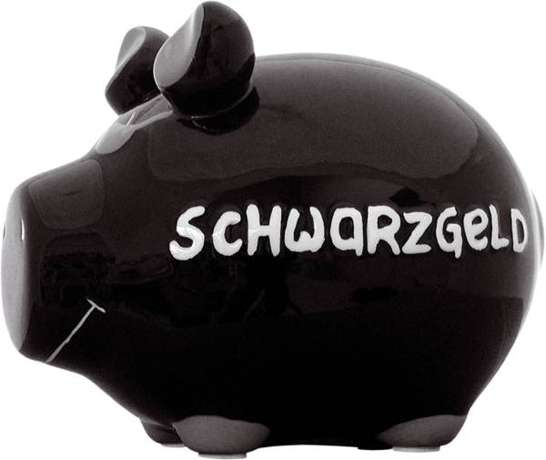 KCG Spardose Schwein klein 100060/10027112 Schwarzgeld