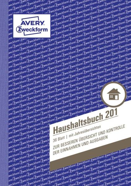 AVERY ZWECKFORM Haushaltsbuch A5 36BL 201