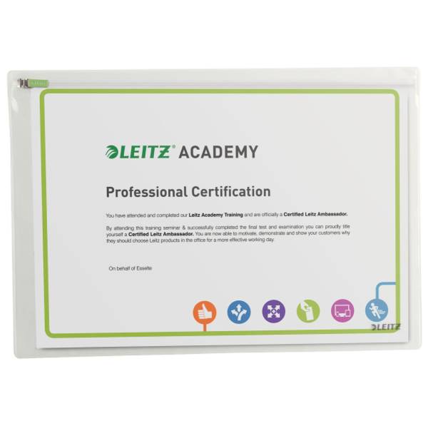 LEITZ Reißverschlusstasche 2ST transparent 4009-00-00 Complete L