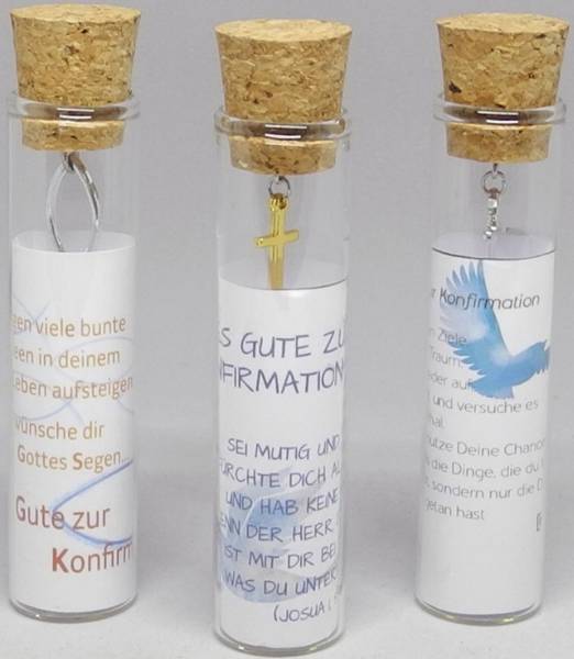 Geldgeschenkglas Konfirmation sort. 545 11x2,5cm