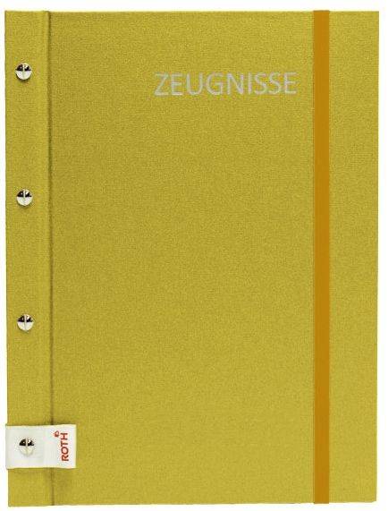 ROTH Zeugnismappe A4 Metallium gold 88565 inkl. 12 Hüllen