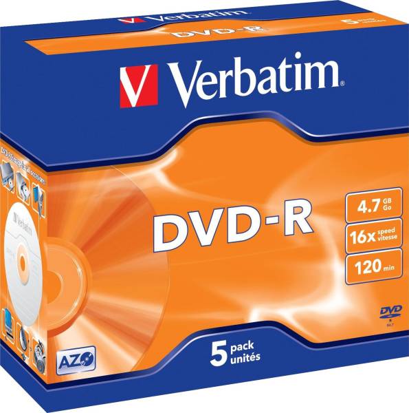 VERBATIM DVD-R Jewelc. VER43519 4,7Gb120mi