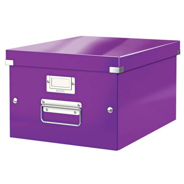 LEITZ Archivbox A4 Wow metal.violett 6044-00-62 Click&Store