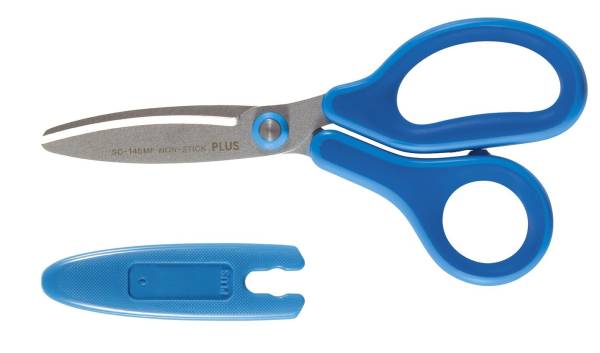 PLUS JAPAN Kinderschere 145mm Fitcut Curve blau 35063