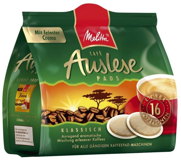 MELITTA Kaffeepads rund 16ST Auslese 1389898002
