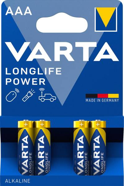VARTA Batterie LONGLIFE Power 1,5V AAA 4903121414 Bk4St
