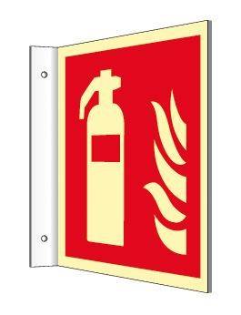 MOEDEL Fahnenschild Feuerlöscher ISO 7010 65388 Kunstst. 148x148mm