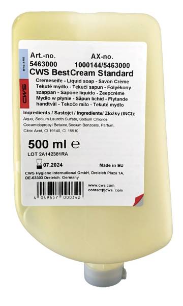 CWS Flüssigseife Zitrusduft 500ml 2036198/5463000 Best Cream Standard