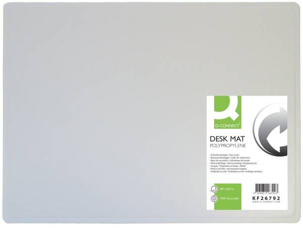 Q-CONNECT Schreibunterlage 53x40cm transparent KF26792 PP