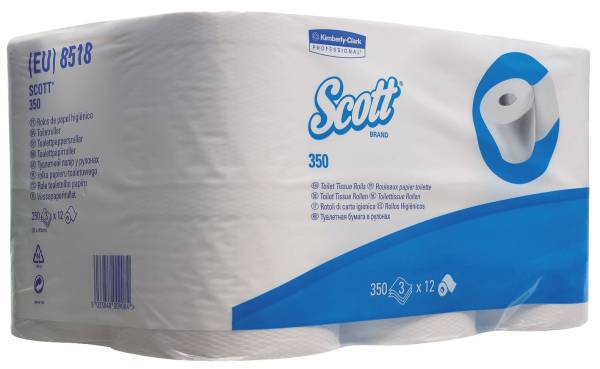 SCOTT Toilettenpapier 6RL hochweiß 8518 3-lagig