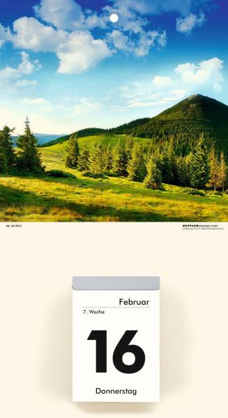 ZETTLER Kalenderrückwand Gebirge 660062/609773/341-0001 8x33cm