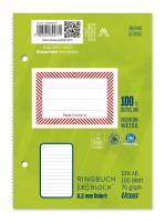 URSUS green Ringbuchblock A6 lin. 100BL 044390010