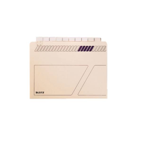 LEITZ Einstellmappe m.Reiter, chamois 2444-00-11 10er-Staffel