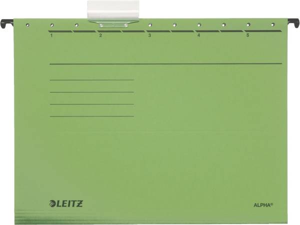 LEITZ Hängemappe Alpha UWS grün A4 1985-00-55